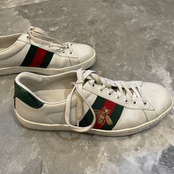 Gucci Ace Bee leather mens 6 main image 4